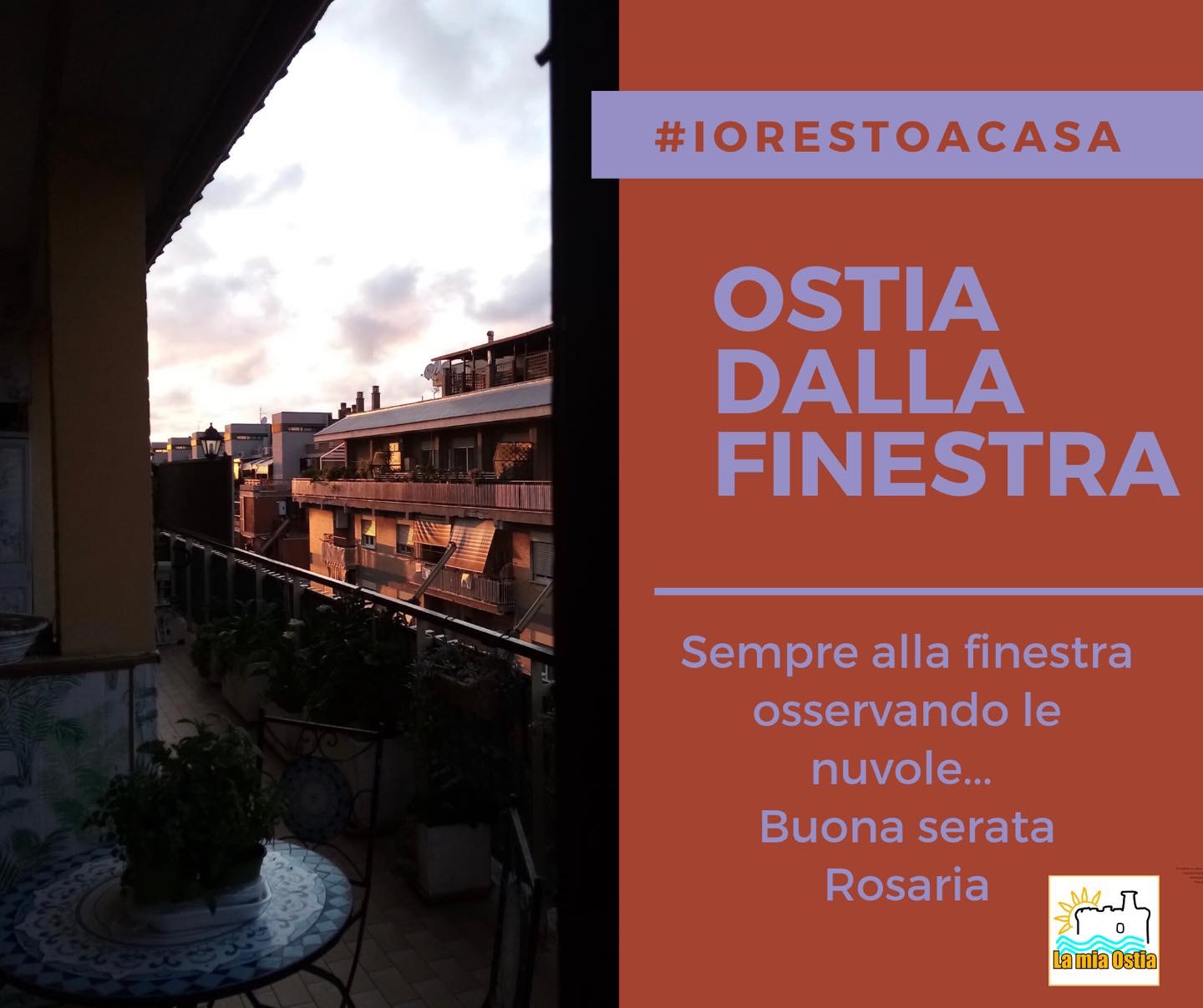 Ostia dalla finestra: mese di aprile